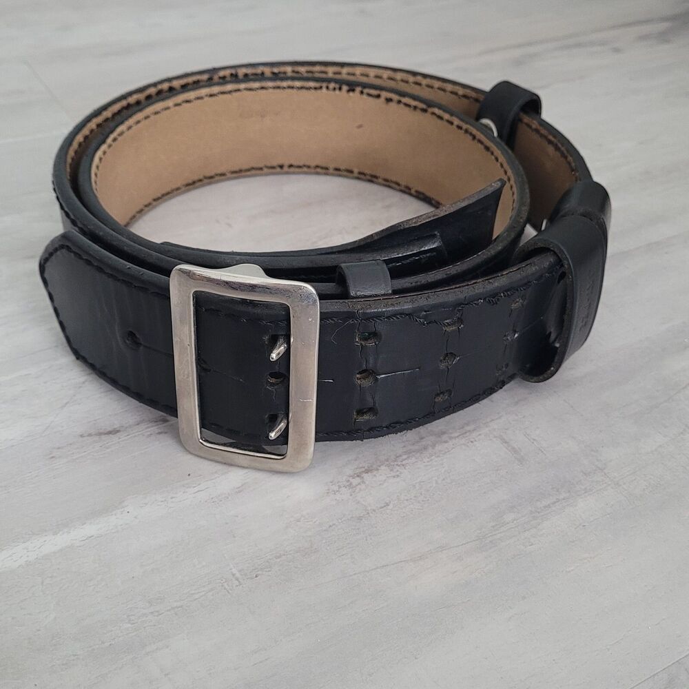 Jay-Pee Leather Adjustable Police Gun Belt Hunting Holster Size 50